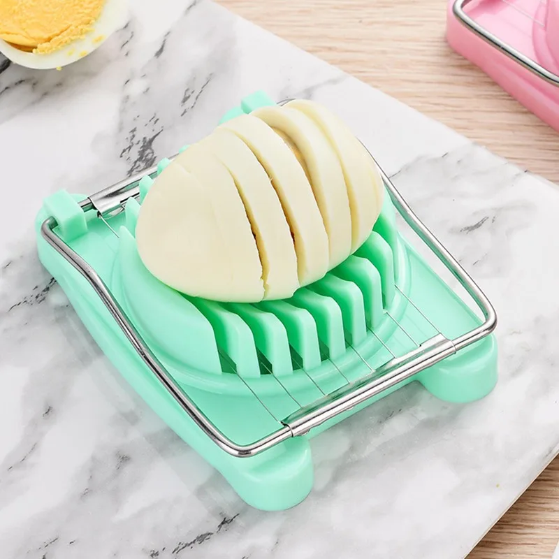 Egg Cutter Manual Egg Slicer Food Processor Attachment Tools Shredder Tubeless Steel Cooking Accessories Kitchen Cooking Devices