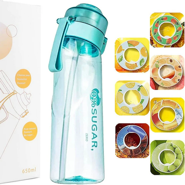 Air Up Water Bottle With Flavor Pods,650ml Flavouring Water Bottle With 1  Flavor Pods Included, Flip Lid, Carry Strap, Leakproof - Water Bottles -  AliExpress