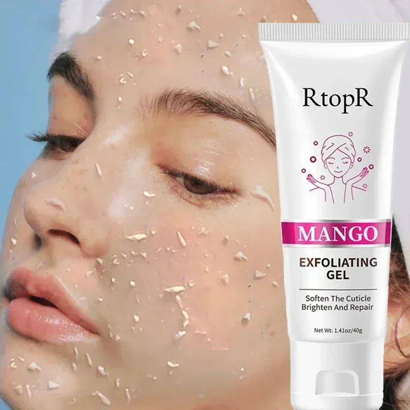 Facial Exfoliating Mousse Peeling Gel Face Scrub Deep Remove Cleaning All Skin Types Smooth Moisturizing Skin Exfoliator Cream