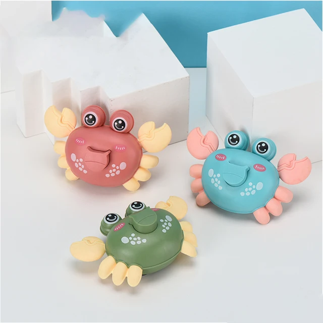 Baby Crawling Crab Toy Clockwork Dancing Crab Toy Mobile Crab Crawling Toys Wind Up Crawling Crab Walking Crab Toy Gift for Kids 2