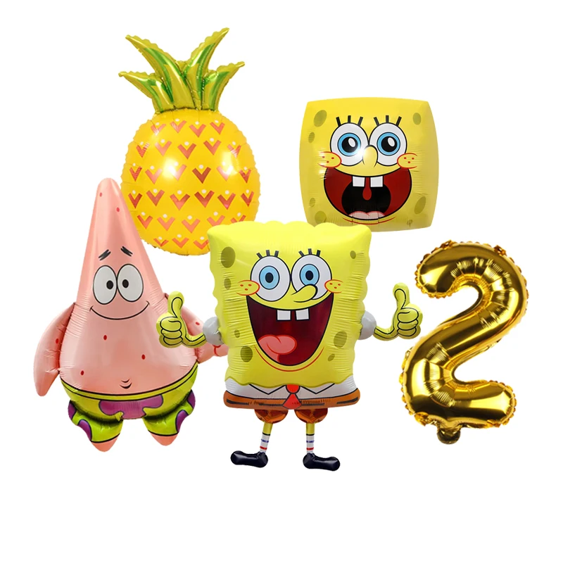 SpongeBob Themen-Party Deko-Ballons Kindergeburtstag Babyparty Ballon-Set – Detail 29
