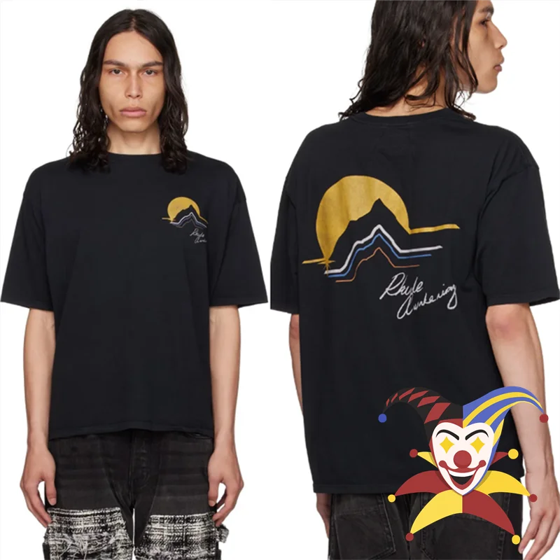 

Rhude Awakening T Shirt For Men Women Top Quality Oversize Top Tees