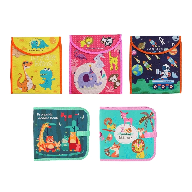 

Reusable Painting Coloring Book with Pen, Early Education Doodling Book