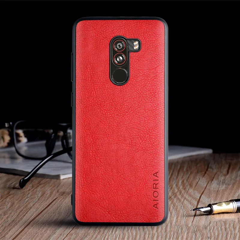 Vintage Leather Skin Luxury Case with TPU Soft Hard Cover