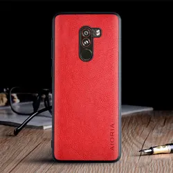 Vintage Leather Skin Luxury Case with TPU Soft Hard Cover (Red)