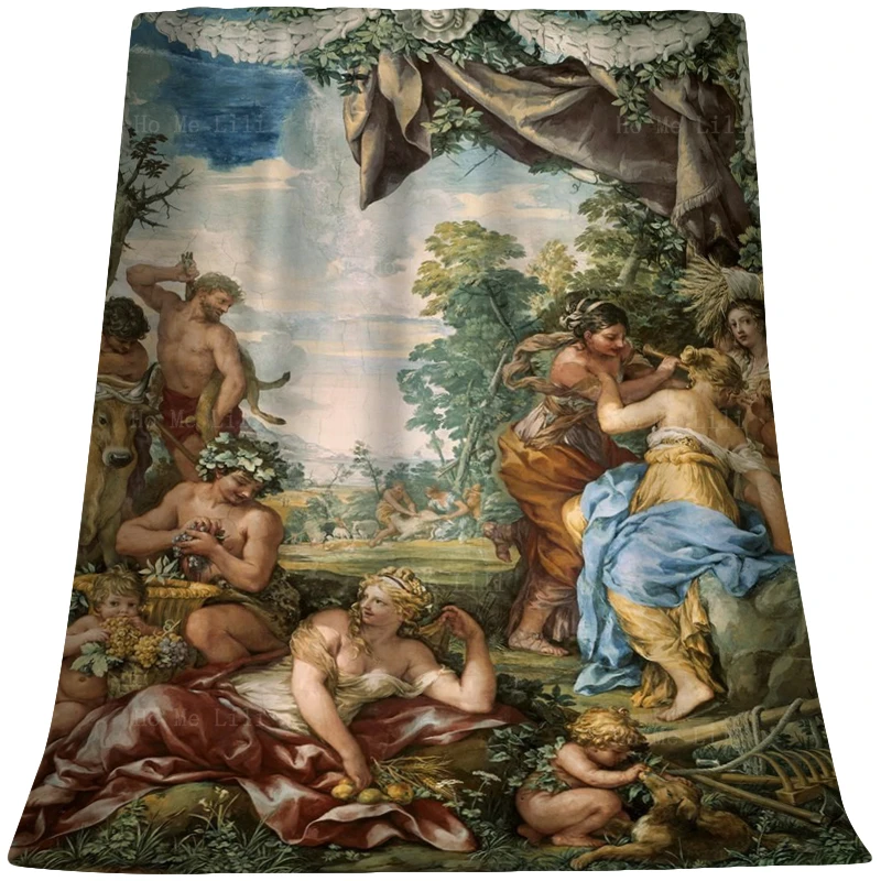 

The Golden Age Ancient Greek Myth And Legend Classics Vintage Soft Flannel Blanket By Ho Me Lili For All Seasons Applicable