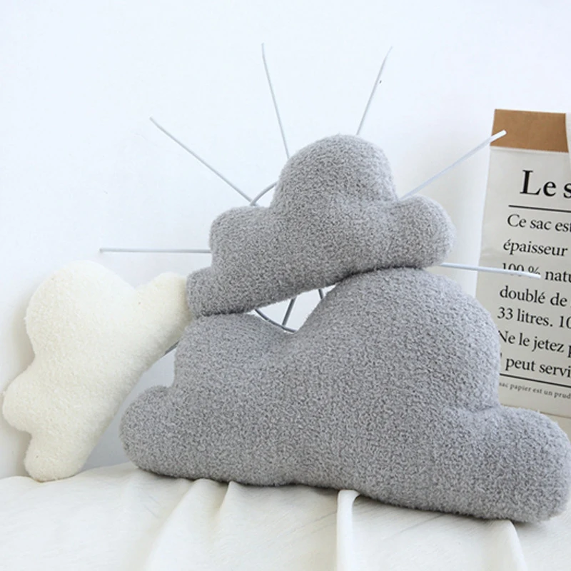 Nordic Style Cloud Shaped Cushion PP Cotton Soft Cute Plush Pillow for Home Sofa Decoration 3