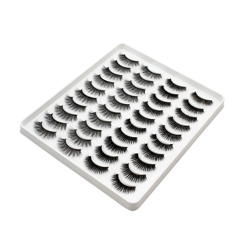 

20 pairs Multi-layer 15-20mm 3D natural false eyelashes fake lashes makeup kit Mink Lashes extension mink eyelashes maquiagem