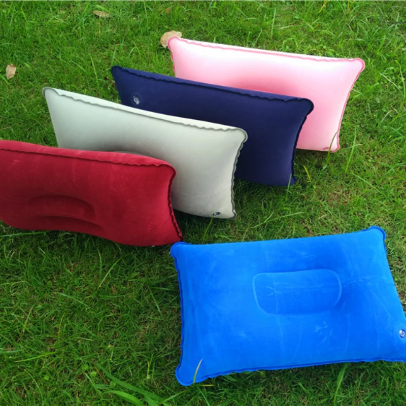 Portable Ultralight Inflatable PVC Nylon Air Pillows Camping Sleep
