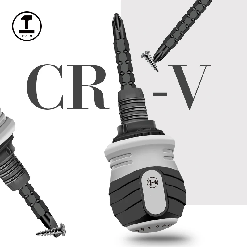 

GREENER Drill Telescopic Dual Purpose Ratchet Screwdriver Set Short Handle Cross Groove Small Chrome Vanadium Steel Repair Tools
