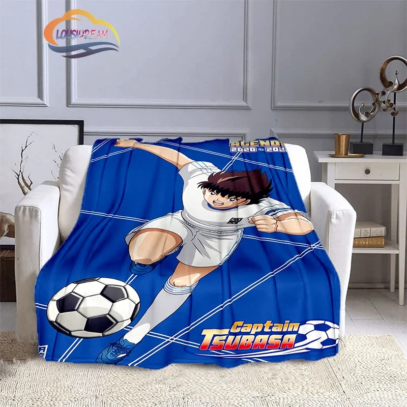 

Captain Tsubasa cartoon blanket football kicers series Flannel wool air conditioner blanket Warm sofa cover blanket nap blanket