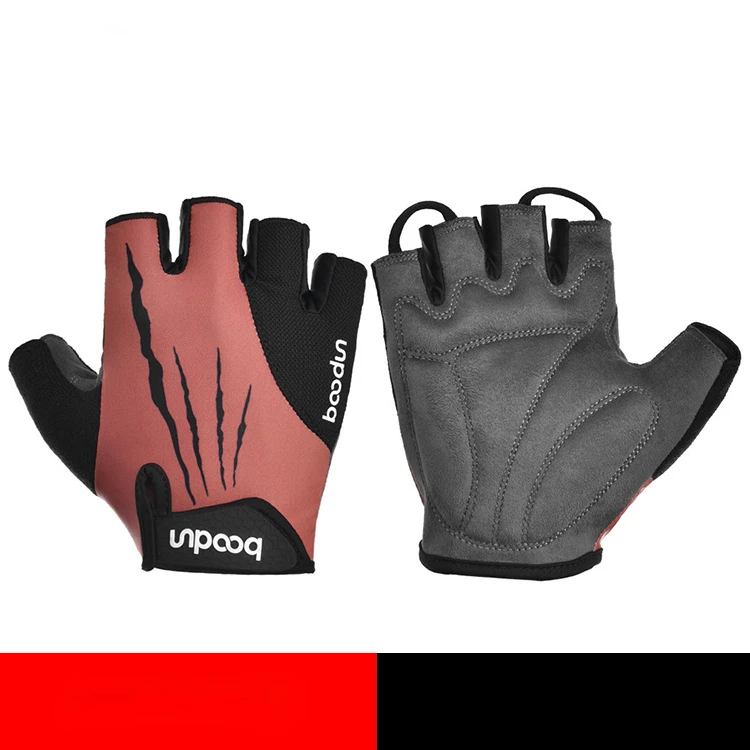 

Summer Outdoor Half Finger Cycling Gloves Printed Cycling Sun Protection and Shock Absorption Bike Gloves