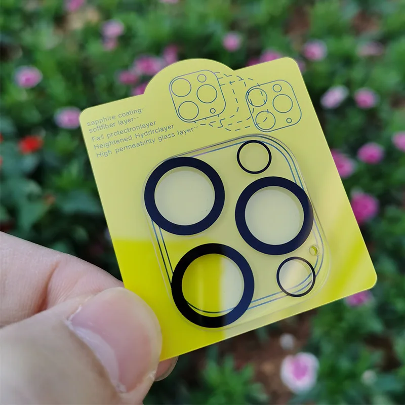 

100pcs/lot 3D Full Covered Back Camera lens Tempered Glass protector For iPhone 14 13 12 Pro Max Plus 11 Pro Max/11 pro/12 mini