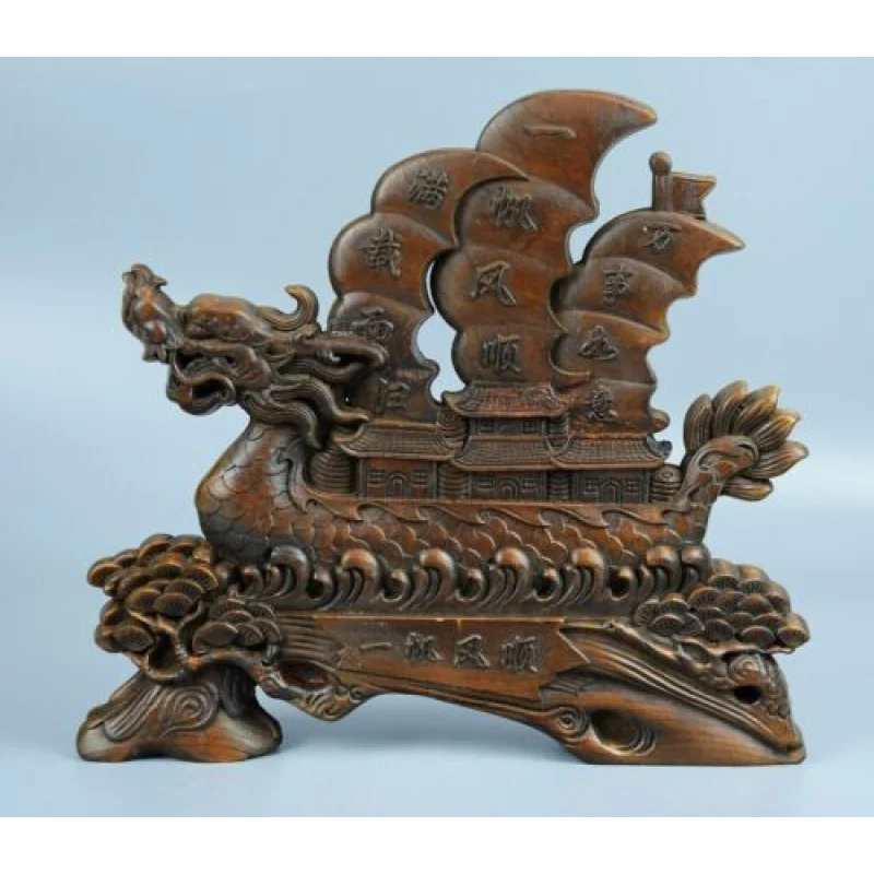 

Exquisite Carved Square Wood with Smooth Sailing Screen