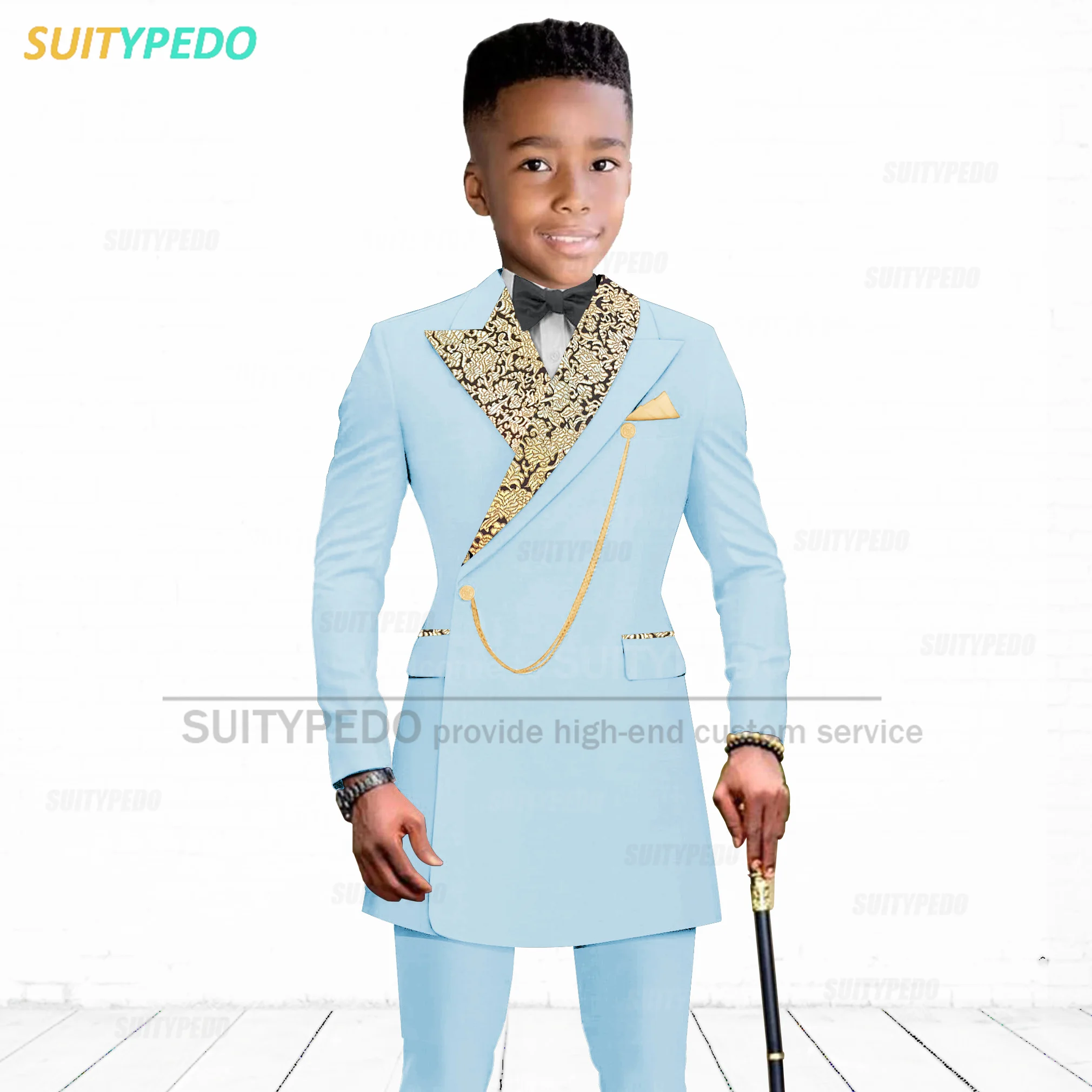 Boys Suits Formal Royal Blue Boy Suit For Children Graduation Performance Outfit Weddings Kids Party Host Costume Blazer Pants 2 Pieces boys suits