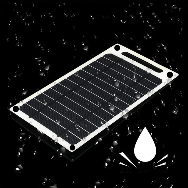 Solar Panel 5V USB Type-C Charge Portable Flexible Kit IP65 Lightweigh Mini System For  Phones Car Camping Hiking Power Banks 2