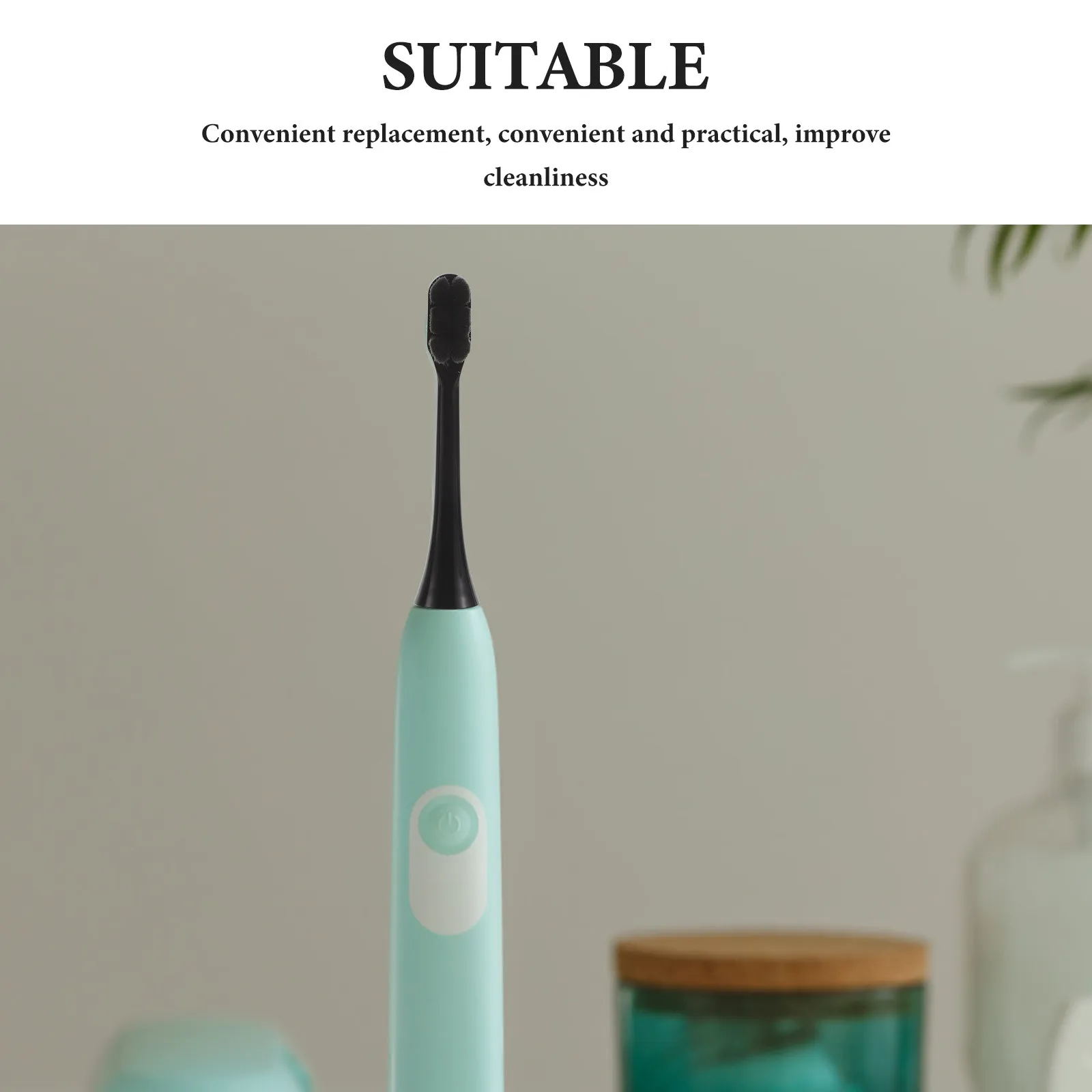 4Pcs 소닉 전동 칫솔 헤드 울트라 파인 소프트 브리슬 교체 민감한 치아 구강 케어 칫솔 액세서리