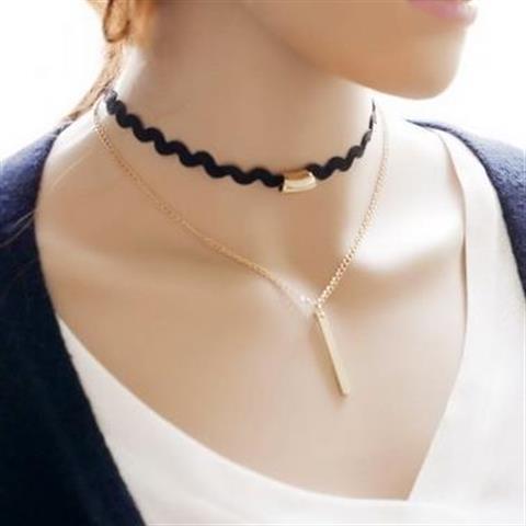 Goth Black Velvet Choker Necklaces Gothic Style Rope Women Neck Decoration Chocker Jewelry on Girl Neck Accessories - Style7