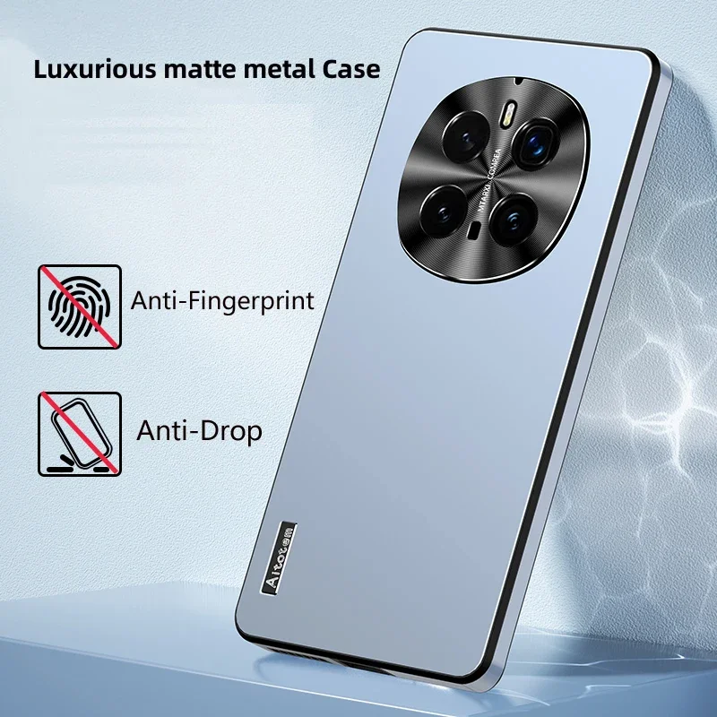 Matte Black Shockproof Anti-Drop Phone Case with Metal Camera Protection