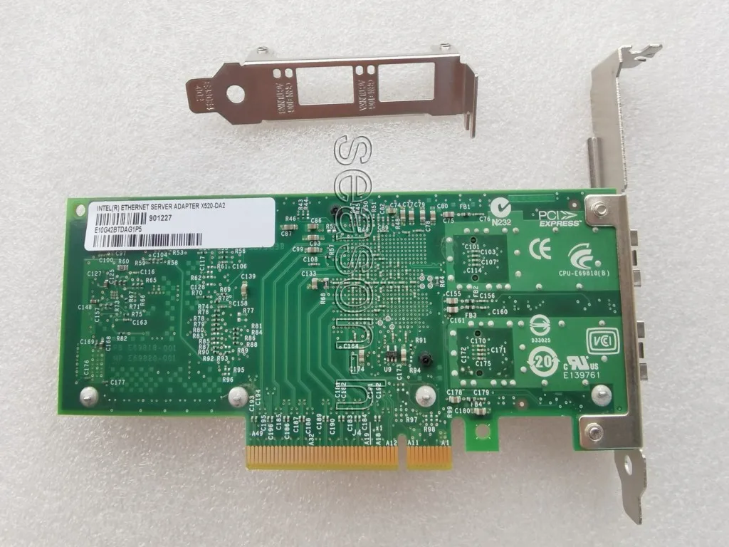 Usado X520-da2 Adaptador de Rede 10gb 10gb 10 Gigabit Network Nic Dual Port E10g42btda - Imagem 2