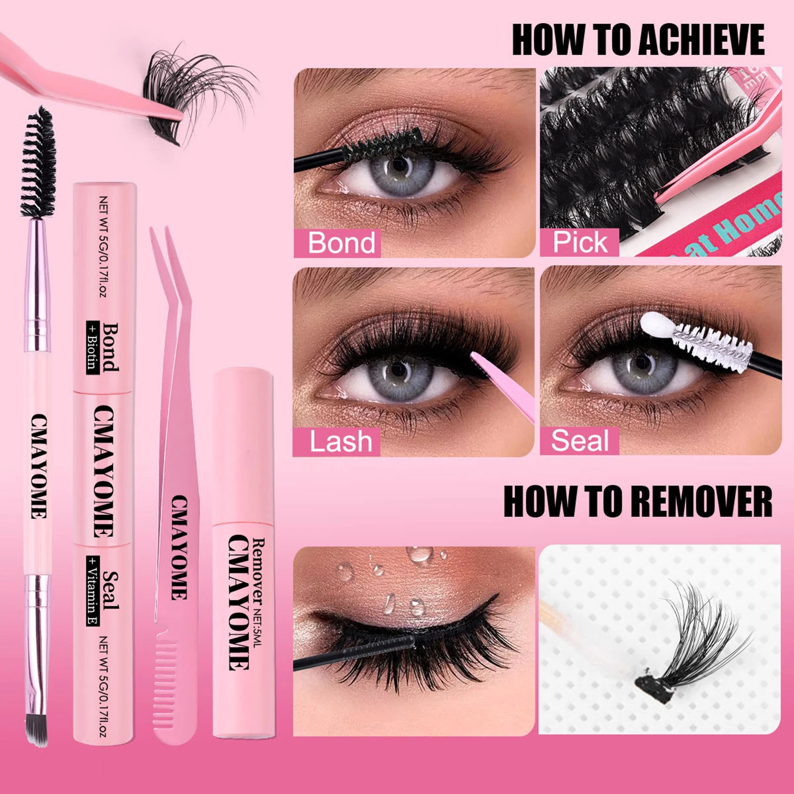 Lash Extension Kit 216pcs Clusters Lashes 12-18mm