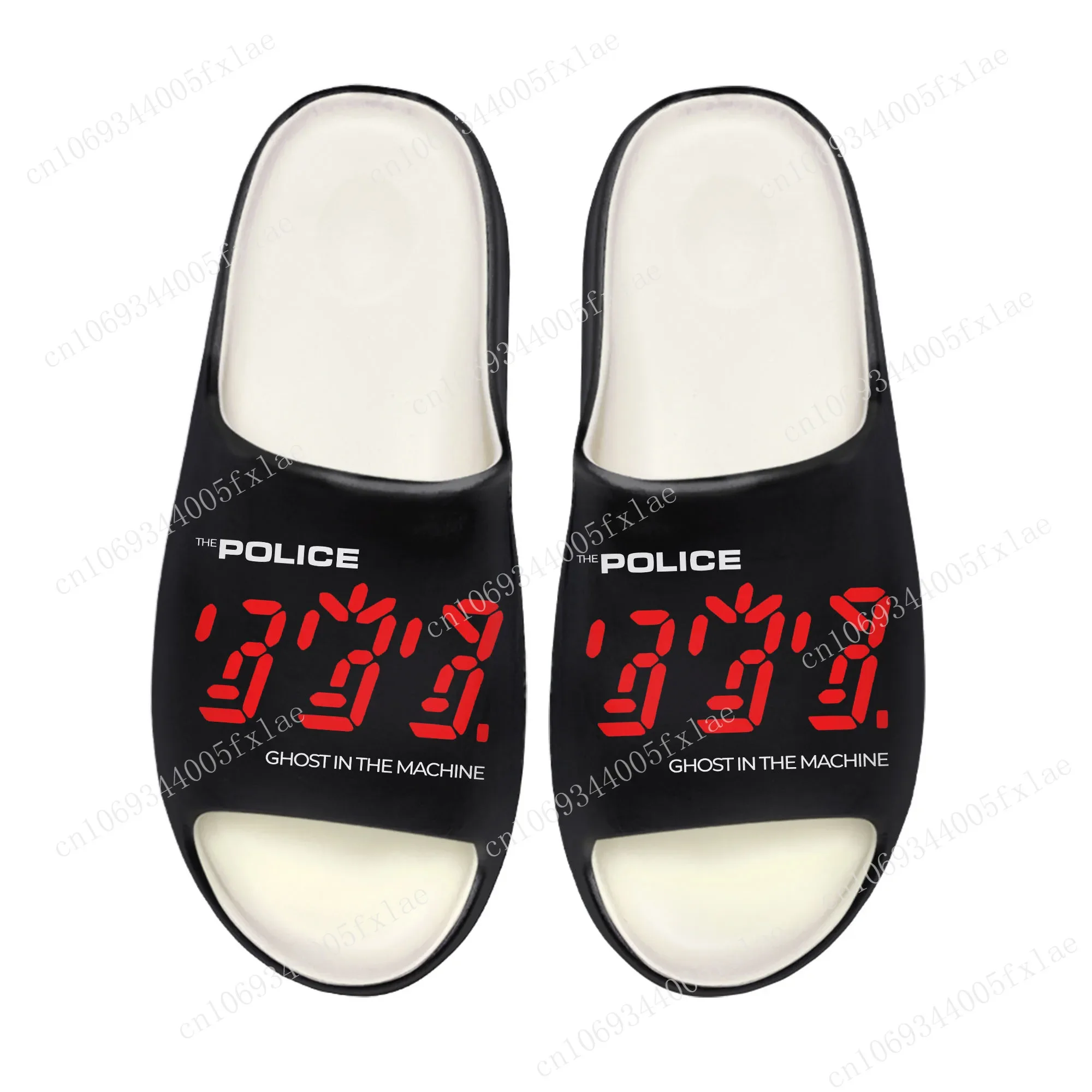 The Police Band Soft Sole Sllipers Home Clogs Step on Water Shoes Mens Womens Teenager Customize Bathroom Beach on Shit Sandals