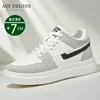 Luxury mens elevator shoes height increase invisible 7cm heighten increasing sports sneakers elevate taller lift leather shoes 2
