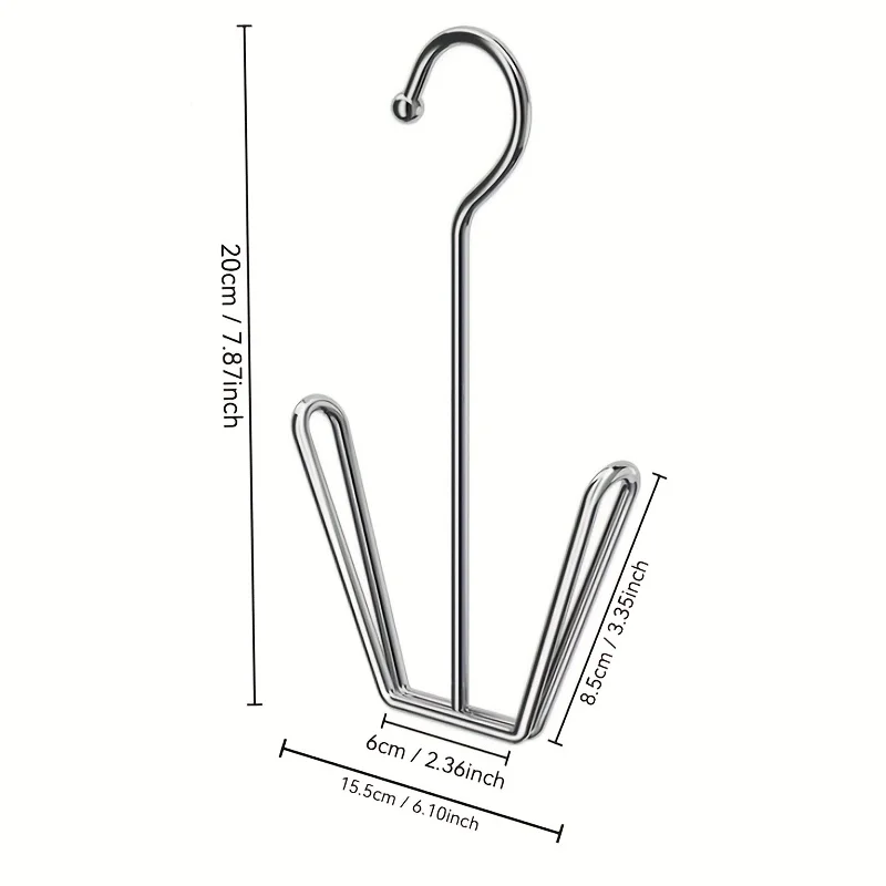 3pcs Stainless Steel U-Shaped Shoe Drying Rack – Windproof, Quick-Dry, Space-Saving Wall-Mounted Hooks for Outdoor & Indoor Use