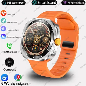 Korea Language For Samsung Galaxy Watch 7 Ultra GPS Compass NFC Smart Watch Outdoor Sport AMOLED BT Call  Galaxy7 Men Smartwatch 15