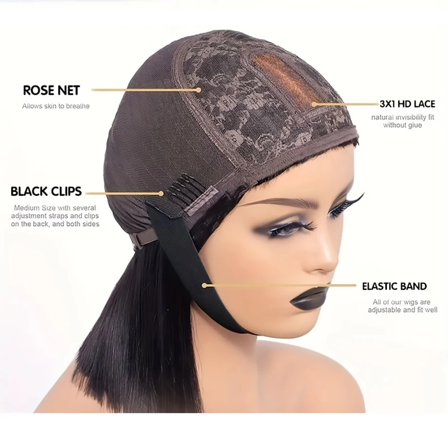 Рисунок 6 - Парик Из прямых человеческих волос с челкой