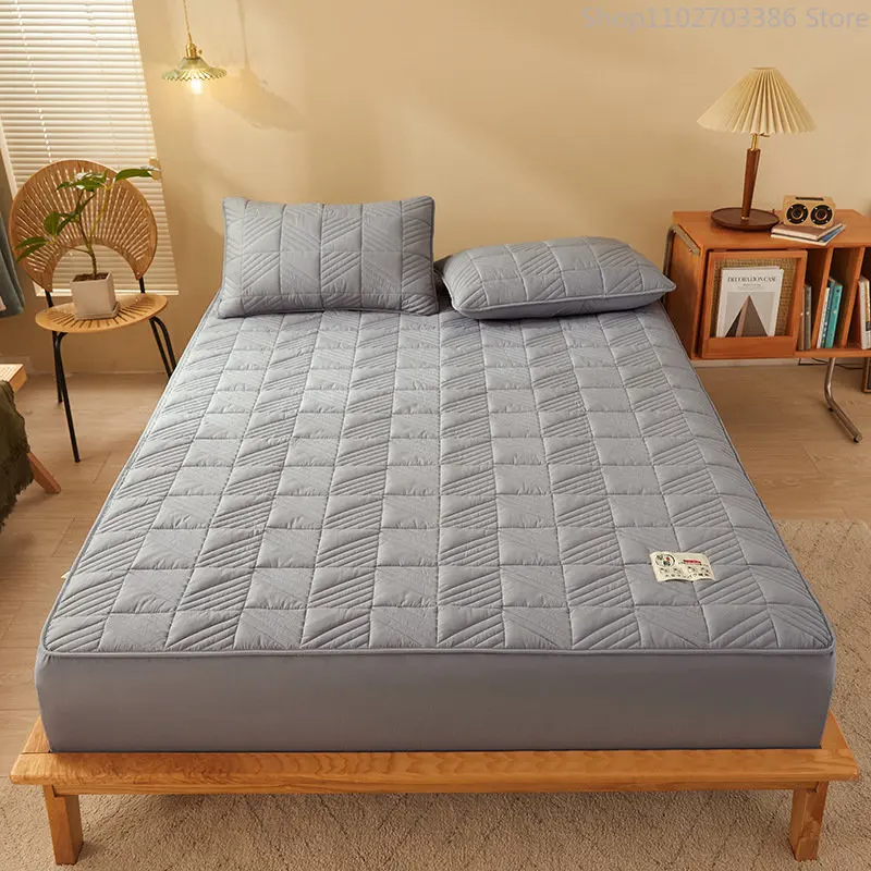 https://ae01.alicdn.com/kf/S0f37be2fffd449a0a6bc7645829b0b38h/Cotton-Thicken-Quilted-Mattress-Cover-Queen-King-Size-Embossed-Fitted-Sheet-with-Elastic-Band-Thick-Bed.jpg