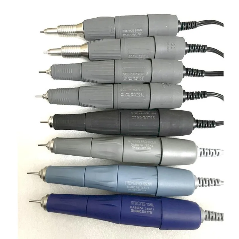 45000RPM STRONG 210 SDE-H37LN H37L1 35K & 45K RPM Nail Drill Manicure Machine Pen Micromotor Polishing Handpiece 2.35mm 4