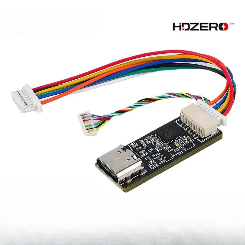 Programmeur HDZero VTX connecté à un émetteur vidéo FPV pour mise à jour du firmware, achetez le programmeur HDZero VTX pour mettre à jour votre émetteur vidéo FPV.