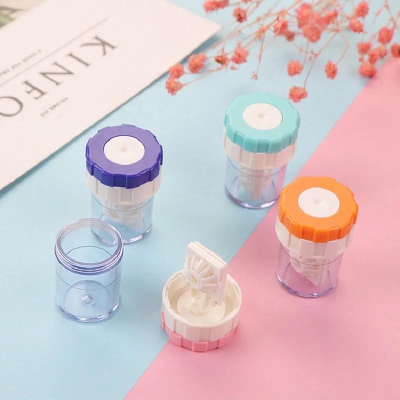 Portable Manual Contact Lens Cleaning & Storage Device