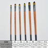 6pcs Professional Artist Paint Brush Set Round/Flat/Angular/Filbert Tips Anti-Shedding Nylon for Acrylic Oil Watercolor Painting 2