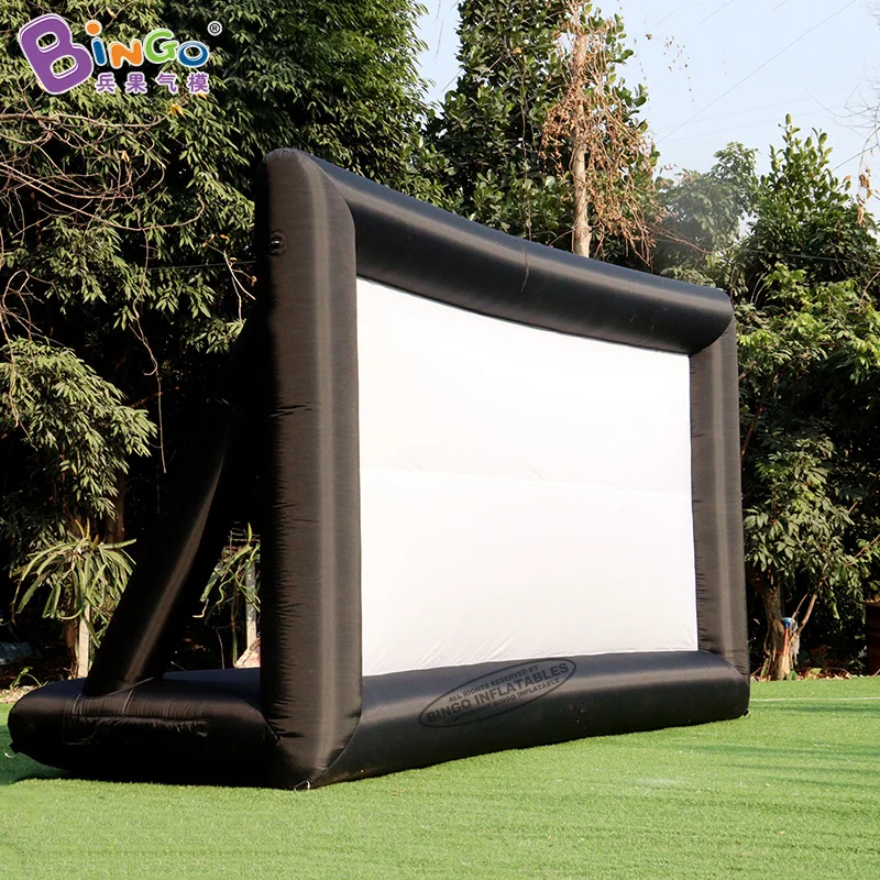 Free Shipping 4.5x1.7x2.5mH Inflatable Movie Screen For Open Cinema Customized Large Screen for Outdoor Advertising Screen Tent 3