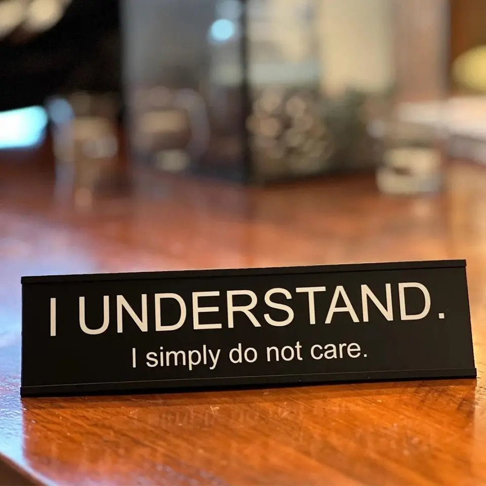 Funny Office Decor Sign, Funny Quote for A Touch Of Humor In The Workplace,  Desk Décor for Home Office Table Décor - AliExpress, image size:960x960