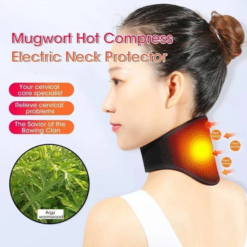 Electric Heating Brace for Knee Wrist Ankle Neck Pain Relief Adjustable Temperature Compression Therapy Fast Heat Wrap