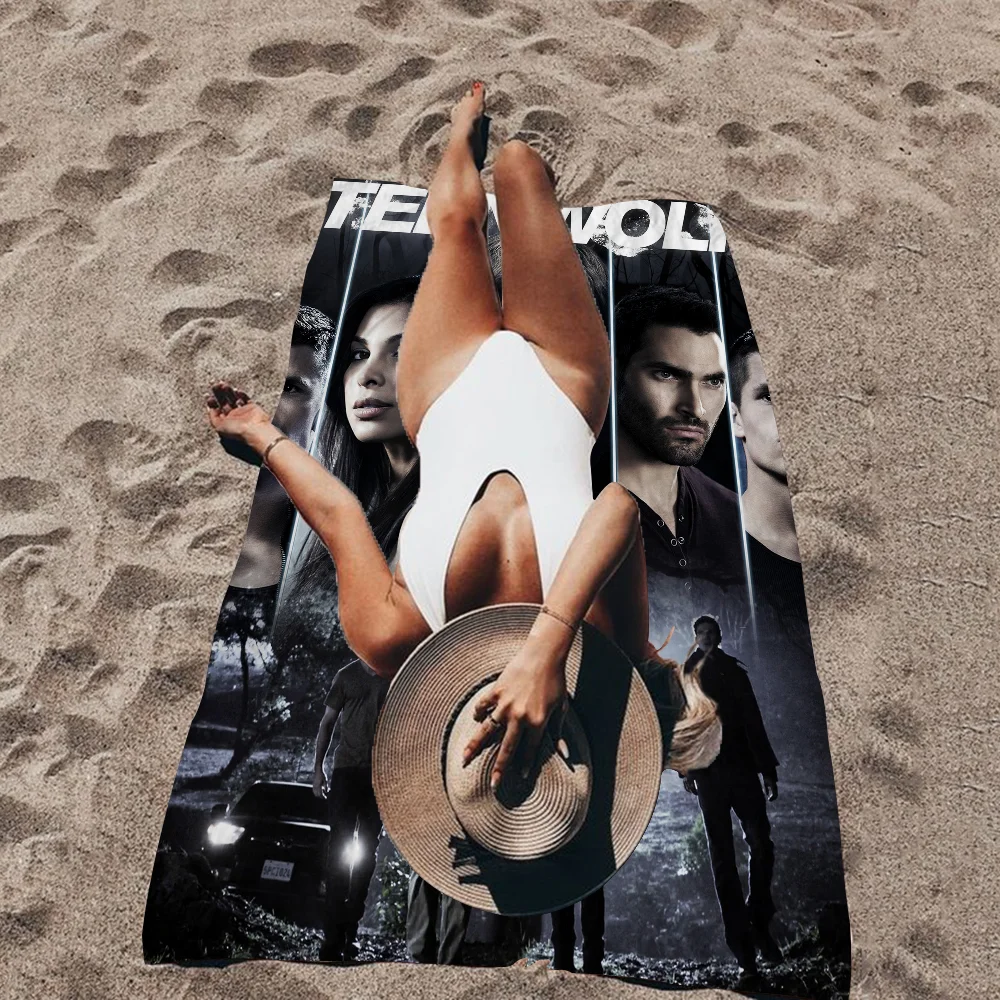 Description Picture 4 of itemTeen Wolf Classic Vintage Bath Towel Microfiber Soft Water Absorbing Breathable For Girl Kids Decorative Cartoon Beach Towel