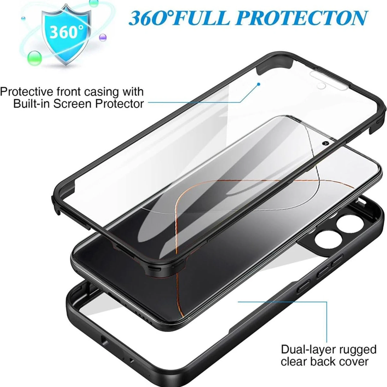 Shockproof Full Body Protection Case with Screen Protector