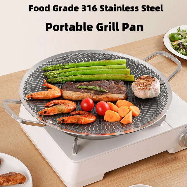 Professional Grill Steak Cooker Household Barbecue Machine Stainless Steel  Steak Frying Pan BBQ Kitchen Machine - AliExpress