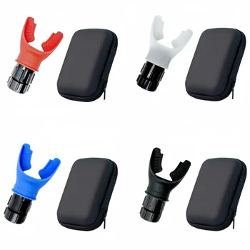 1 set di attrezzature per il fitness polmonare per l'allenamento della respirazione e allenamento in silicone per dispositivo per esercizi espiratori dell'alito (con scatola)