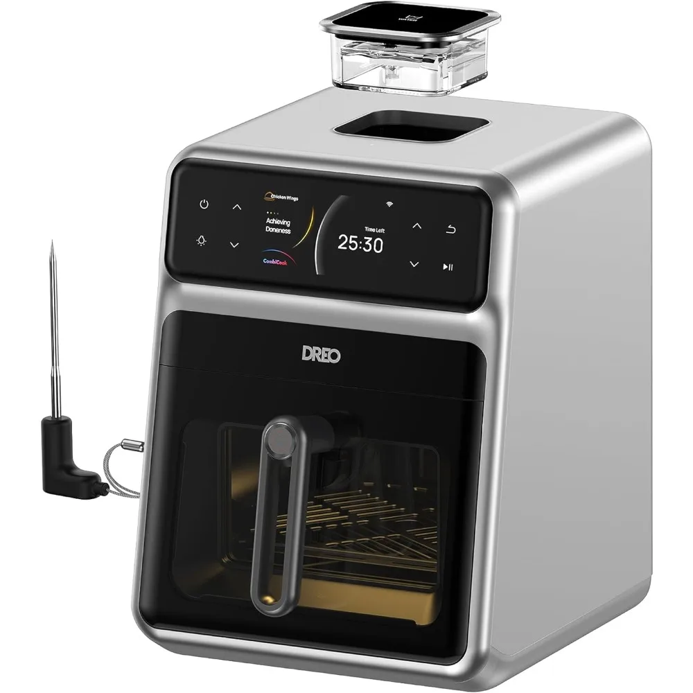 

Dreo ChefMaker Combi Fryer,just the press of a button,Smart Air Fryer Cooker with Cook probe,3 professional cooking modes