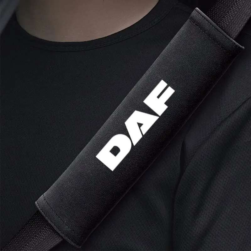 2pcs Car Seat Belt Covers Auto Shoulder Cushion Pad Seat Belt for Pure Colour for DAF 106xf 105 cf85 Truck lf van accessories