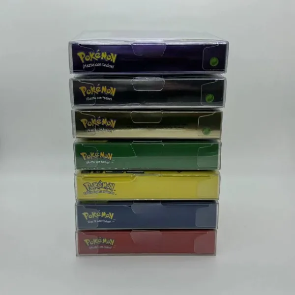 

Картридж для видеоигр Pokemon Series Amarilla синий кристалл Oro Verde Roja Plata ESP Version GBC Game in Box, 16 бит, без руководства