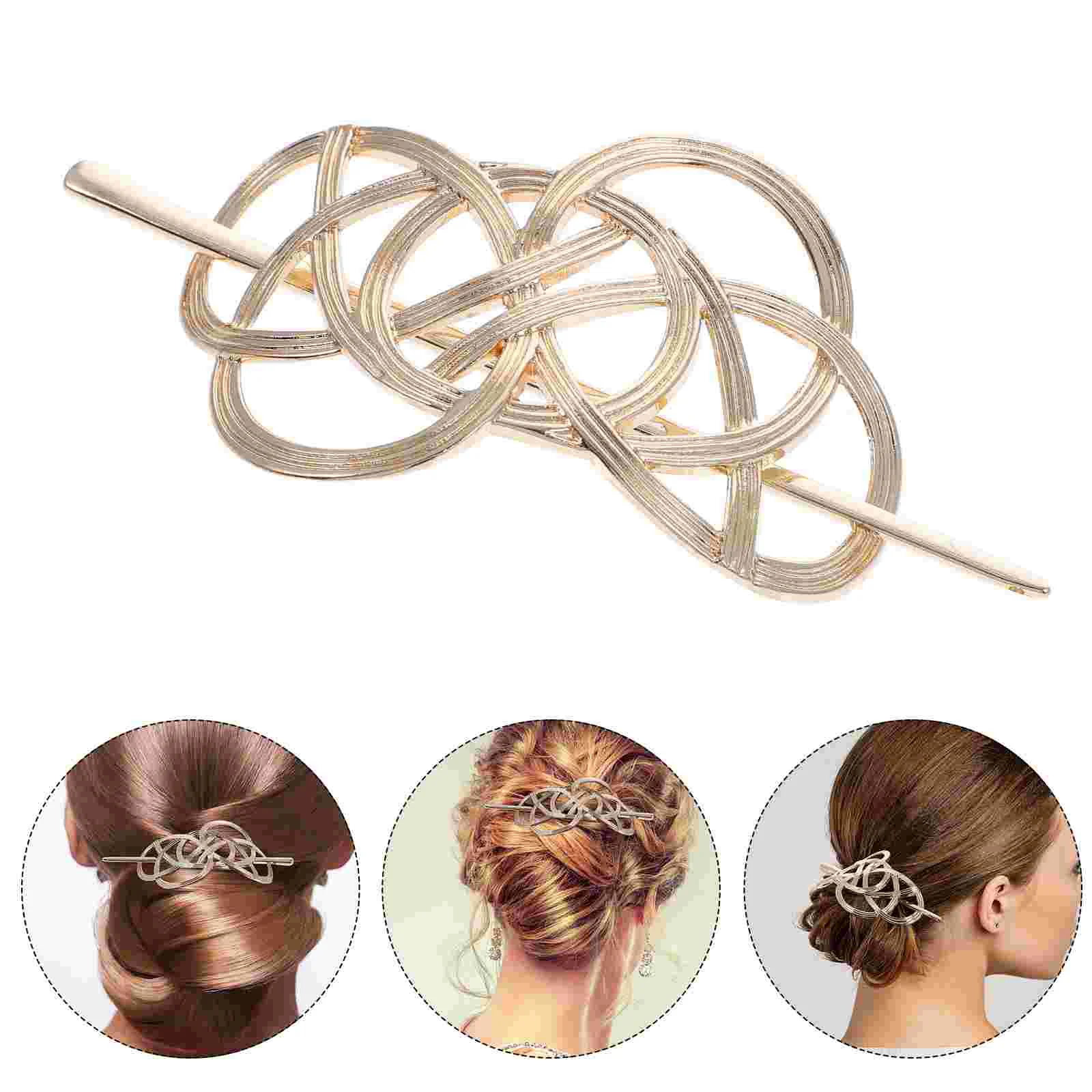 Hairpin Girl Ornament Clips Bride Stick Accessory Barrettes Women Vintage Style Accessories Alloy