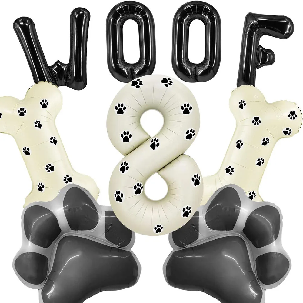 Palloncini decorativi per cani, 4 pezzi, palloncini decorativi per compleanno, compleanno per bambini, decorazione per bambini, palloncini per baby shower, decorazione per feste di cane