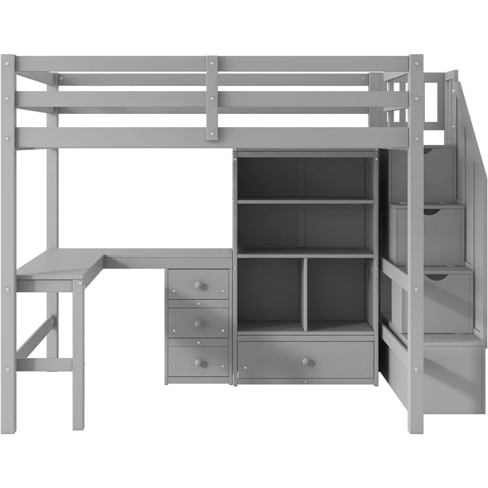 Full Loft Bed with Desk 5