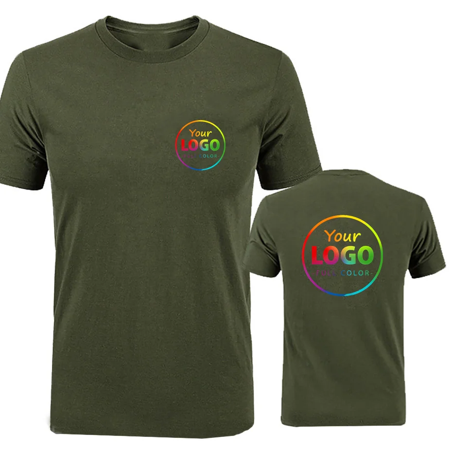 Personalized Cotton T-Shirt with Custom Photo and Text Design