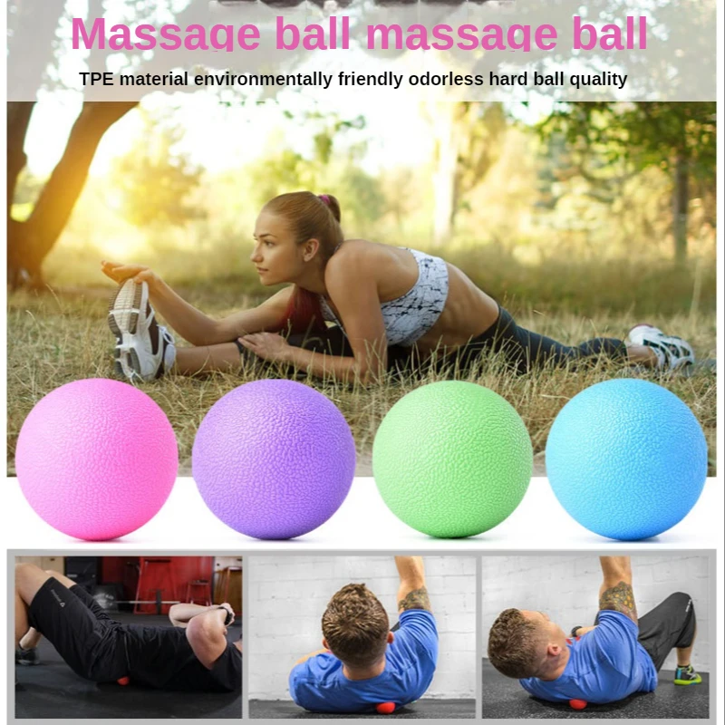 TPE Lacrosse Ball Fitness Relieve Gym Trigger Point Massage Ball Training Fascia Hockey massage ball